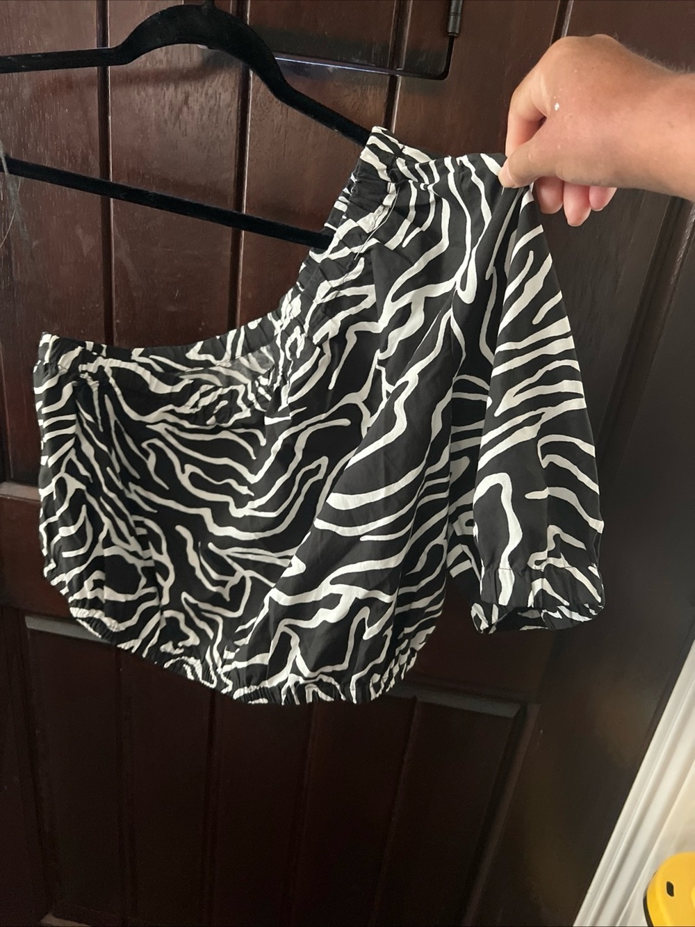 Rails evy one shoulder Top in contour lines